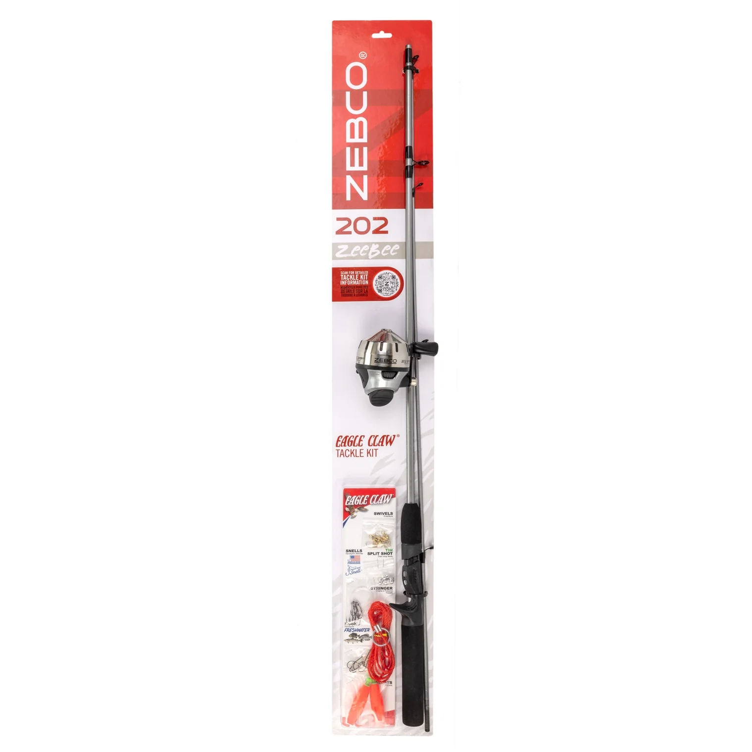202 ZeeBee 5'6" Medium Light Spincast Combo with Eagle Claw Tackle - Image 11