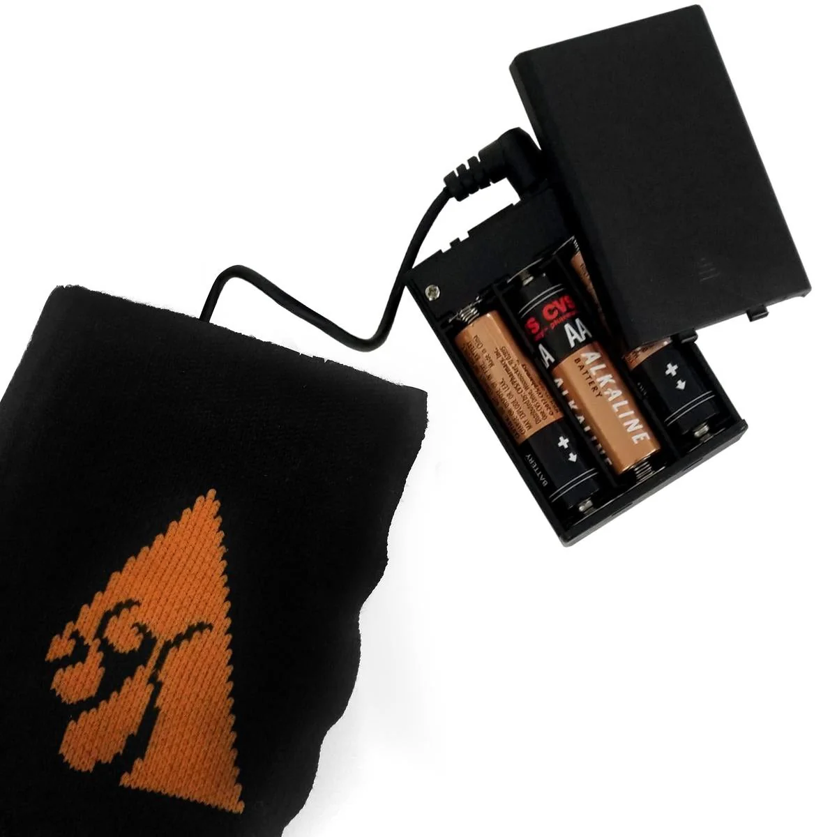 AA Battery Heated Unisex Wool Socks - Image 3