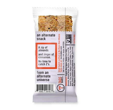 Almond Agave & Cinnamon Bar - 1pk - Image 2