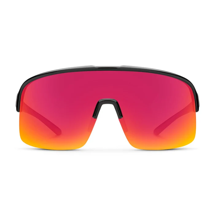 Amplify Black Frame with Polarized Red Mirror Lens Sunglasses - Image 2