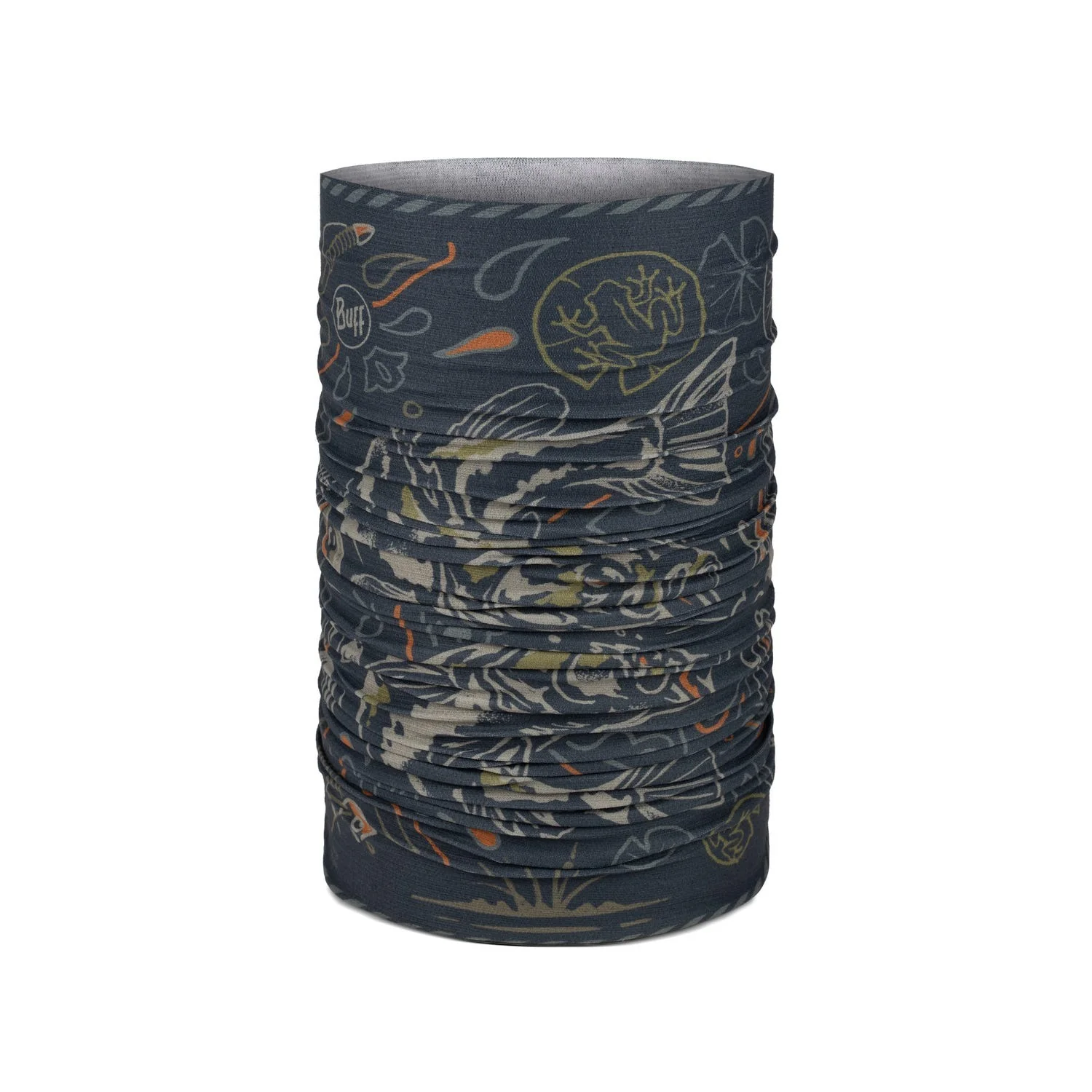 Angler CoolNet UV Neckwear - Largemouth Navy