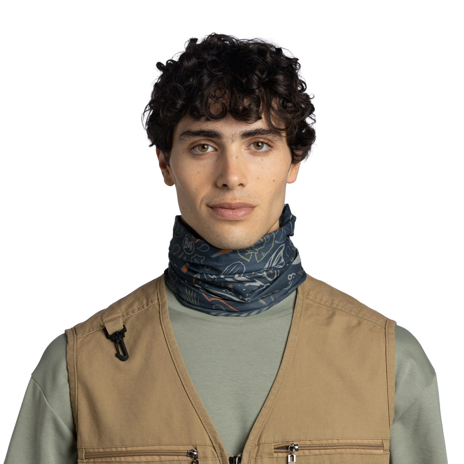 Angler CoolNet UV Neckwear - Largemouth Navy - Image 2