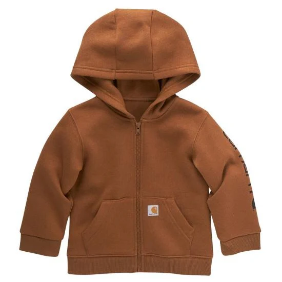 Boys' Long-Sleeve Full-Zip Hooded Logo Sweatshirt (Infant/Toddler)