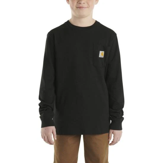 Boys' Long-Sleeve Pocket T-Shirt - Image 2