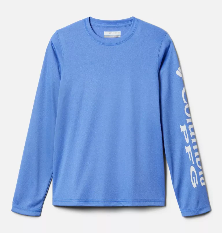 Boy's PFG Terminal Tackle Heather Long Sleeve Shirt