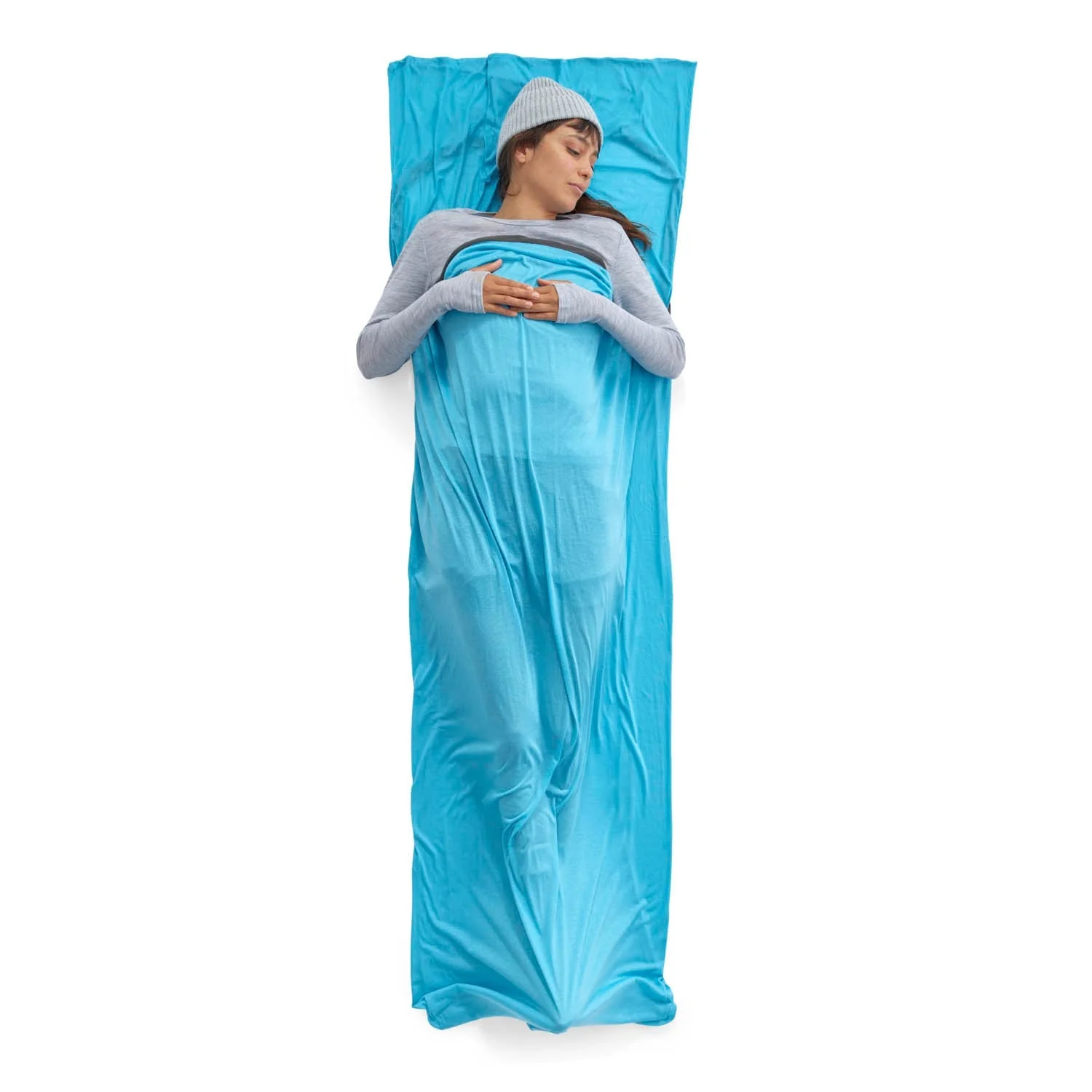 Breeze Sleeping Bag Liner - Rectangular with Pillow Sleeve - Image 3