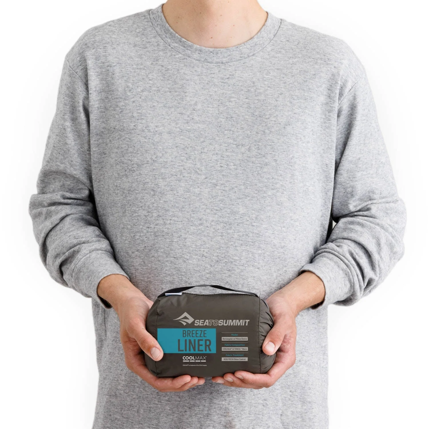 Breeze Sleeping Bag Liner - Rectangular with Pillow Sleeve - Image 4