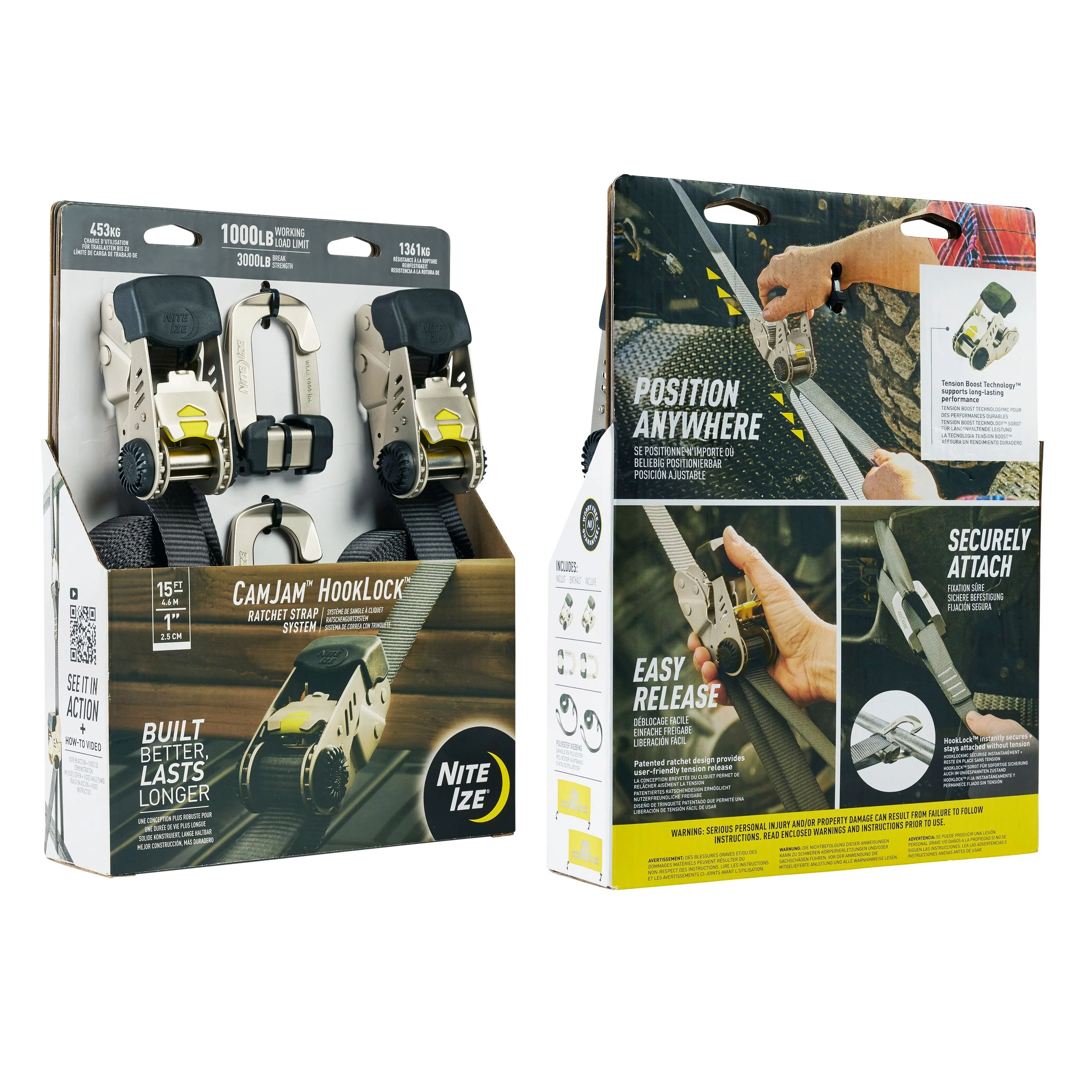 CamJam Hook-Lock Ratchet Strap System - Large