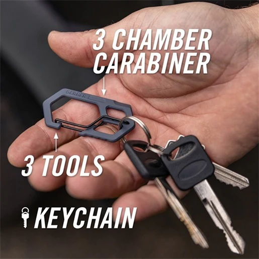 Carabiner Bottle Opener - Urban Blue - Image 3