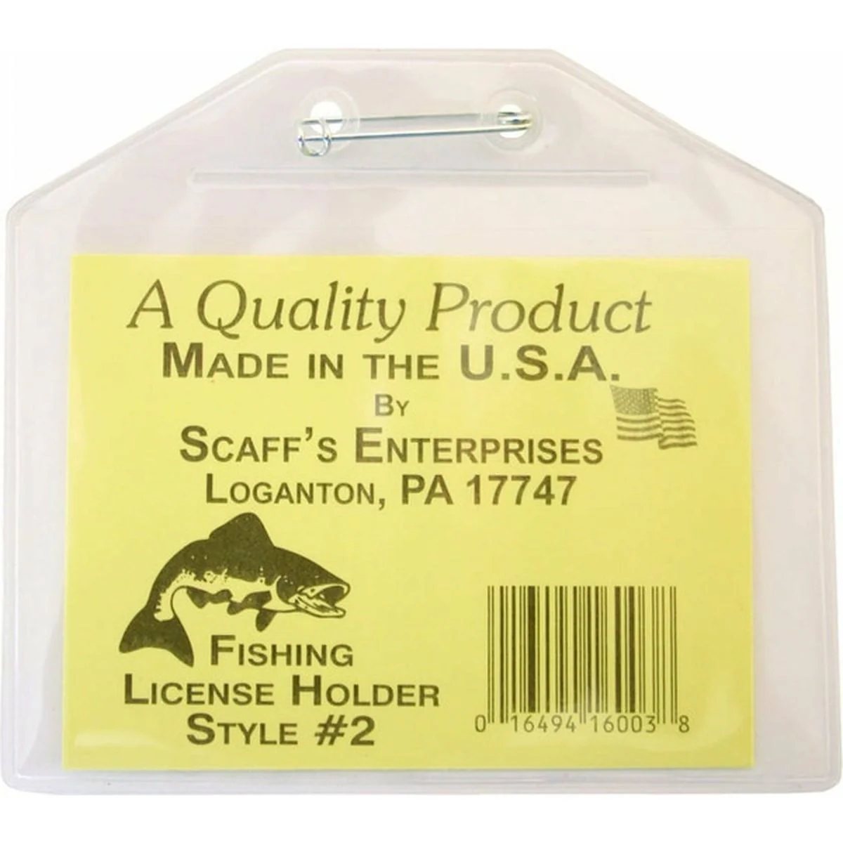 Clear Fishing License Holder #2