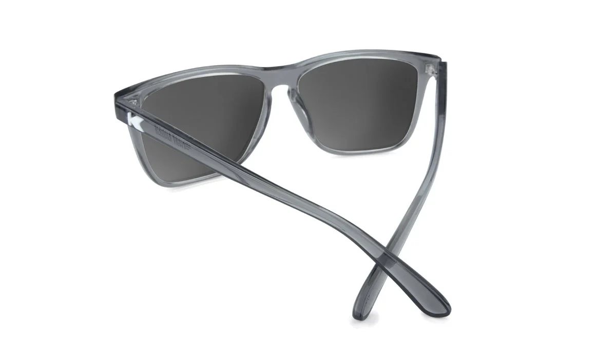 Clear Grey / Green Moonshine Fast Lanes Sport Polarized Sunglasses - Image 3