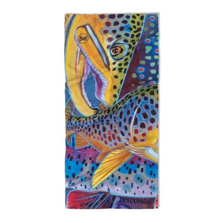 CoolNet UV Neckwear - Derek DeYoung Trout Confetti