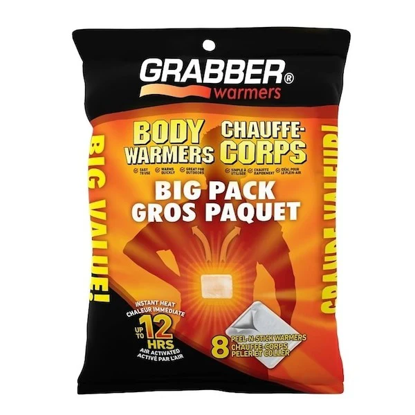 Disposable Adhesive Body Warmer - 8pk