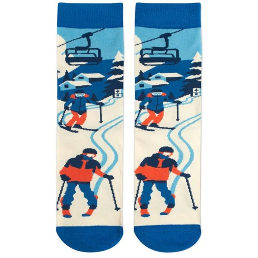 Don't Worry Ski Happy Socks - Image 3