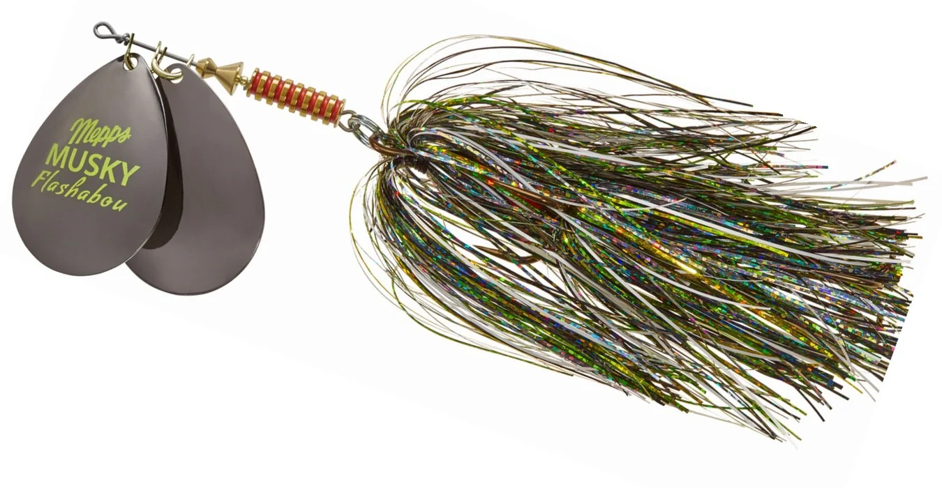 Double Blade Musky Flashabou Spinner - (1-1/2 oz.)
