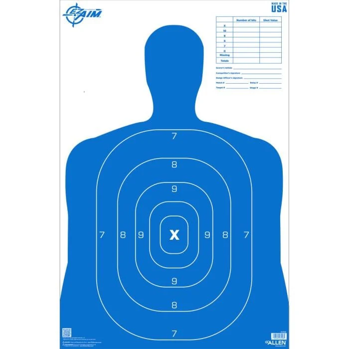 EZ Aim B27 Silhouette Paper Target