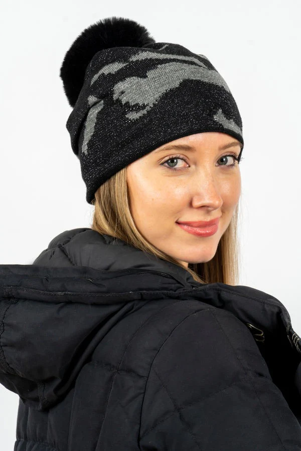 Faux Pom Beanie - Image 3