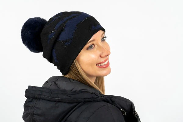 Faux Pom Beanie - Image 3