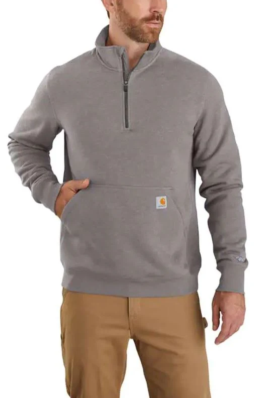 Force Relaxed Fit Midweight Quarter-Zip Mock-Neck Sweatshirt - Image 2