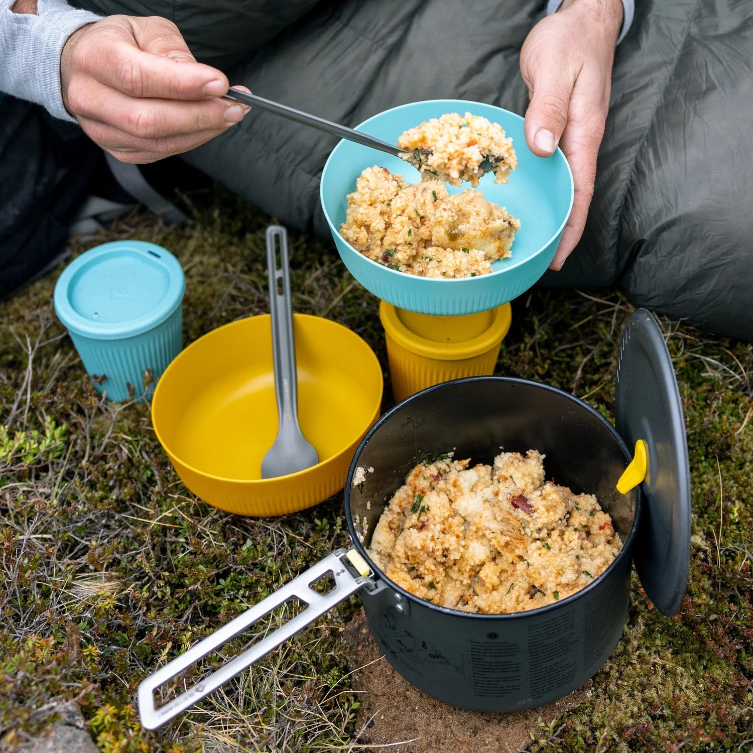 Frontier Ultralight Cutlery Set - Long Handle Spoon & Spork - Image 3