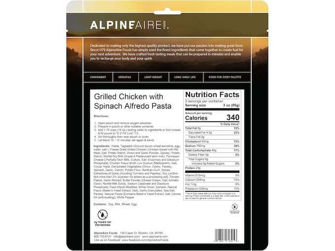 Grilled Chicken with Spinach Alfredo Pasta - Image 3