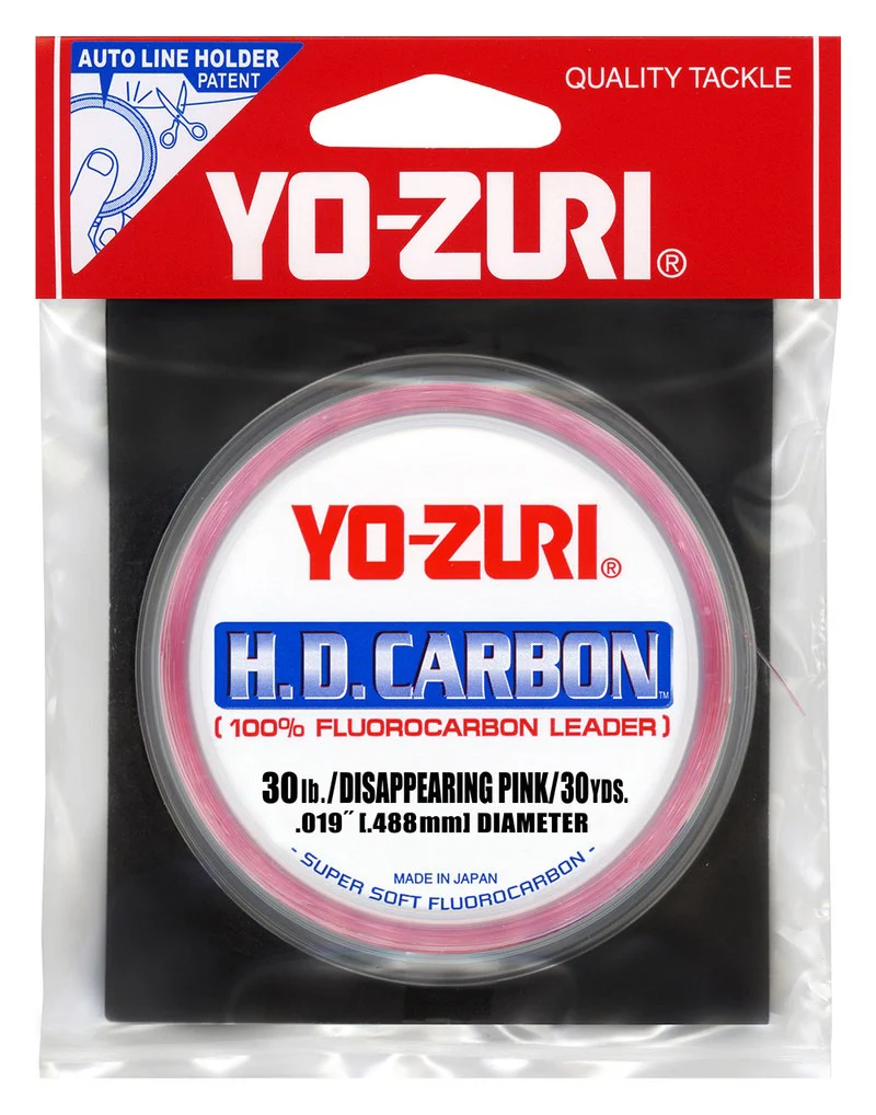 H.D. Carbon Disappearing Pink Fluorocarbon Leader - (30 lb/30 yd)