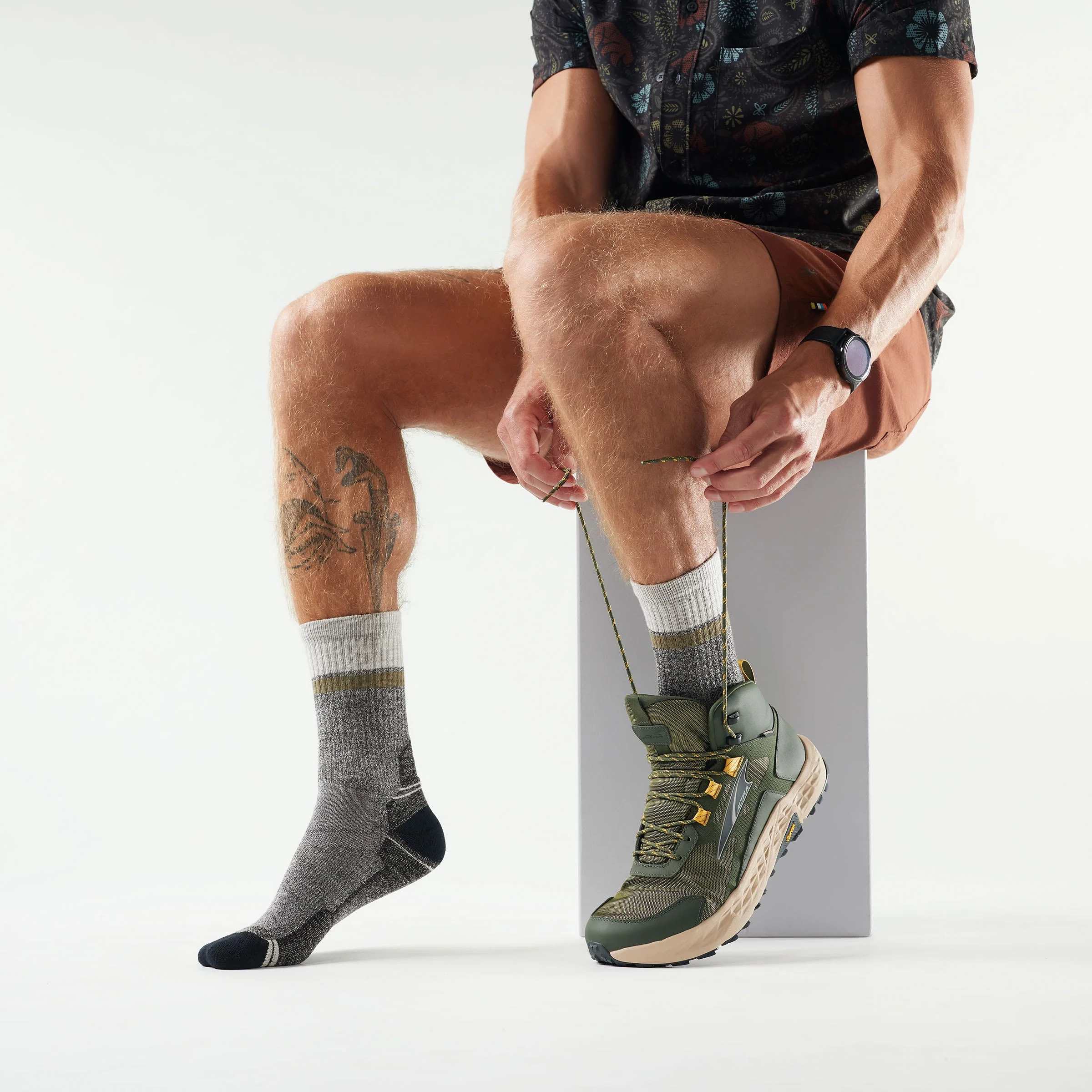 Hike Winding Trail Crew Socks - Image 2