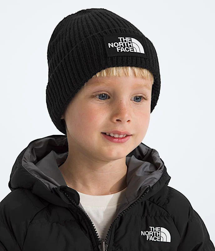 Kids` TNF Logo Box Cuffed Beanie - Image 2