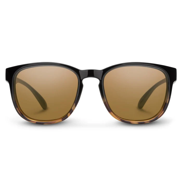 Loveseat Black Tortoise Fade Frame with Polarized Brown Lens Sunglasses - Image 2