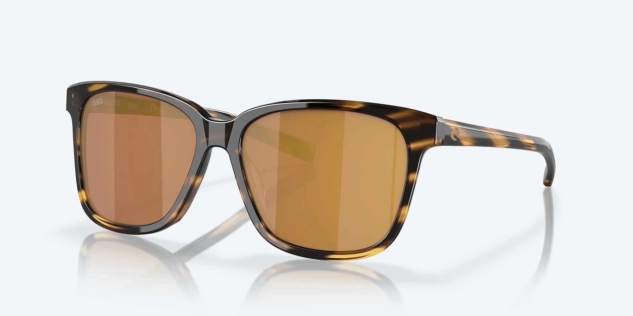 May Polarized Sunglasses - Gold Lense/Tortoise Frame
