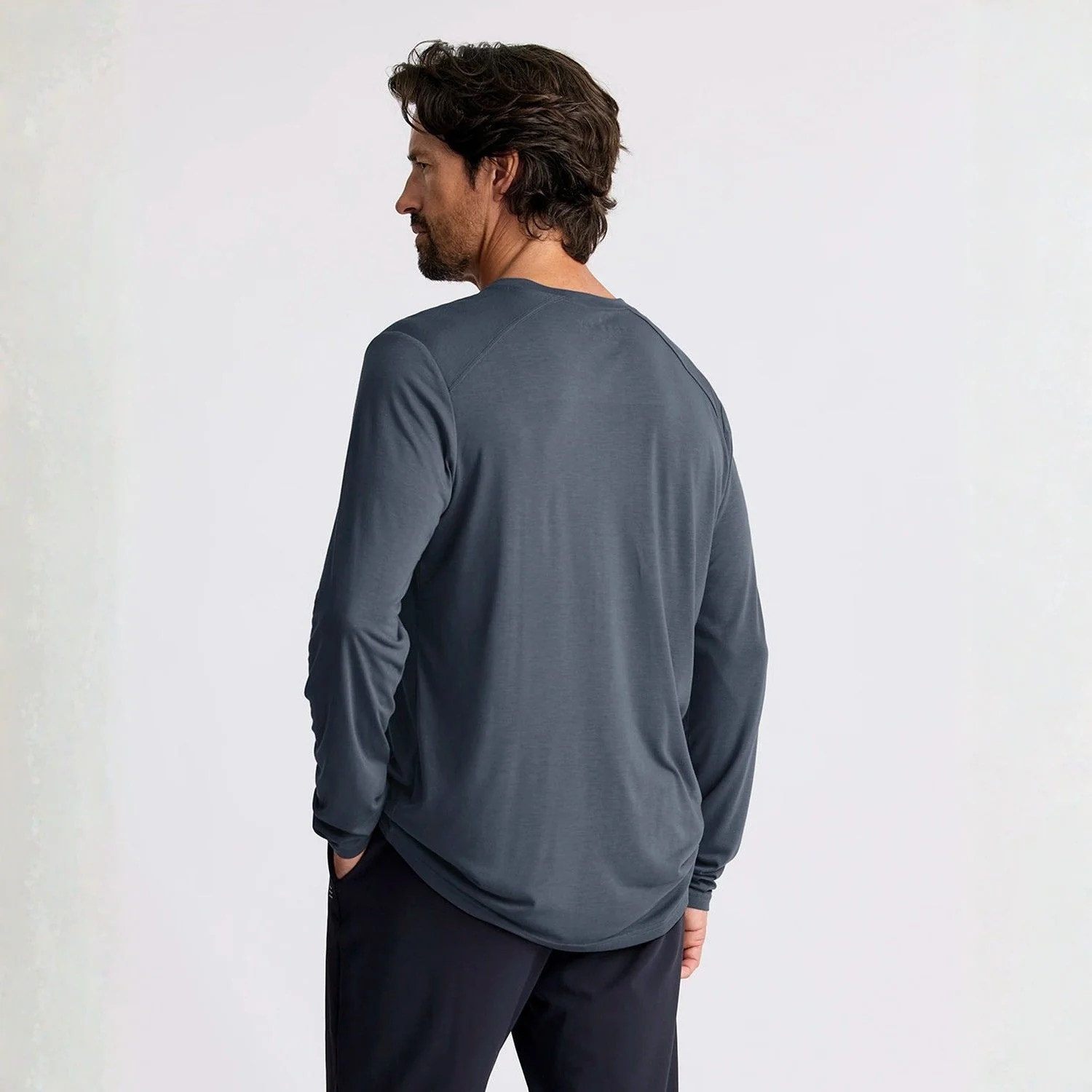 Men`s Bamboo Lightweight Long Sleeve - Image 2