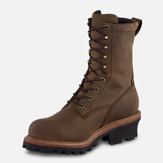 Men's 9" Insulated Waterproof Safety Toe Logger Boot - Image 2