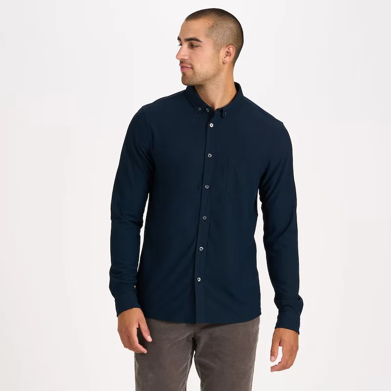 Men's Ace Button Down Long Sleeve Shirt - Image 2