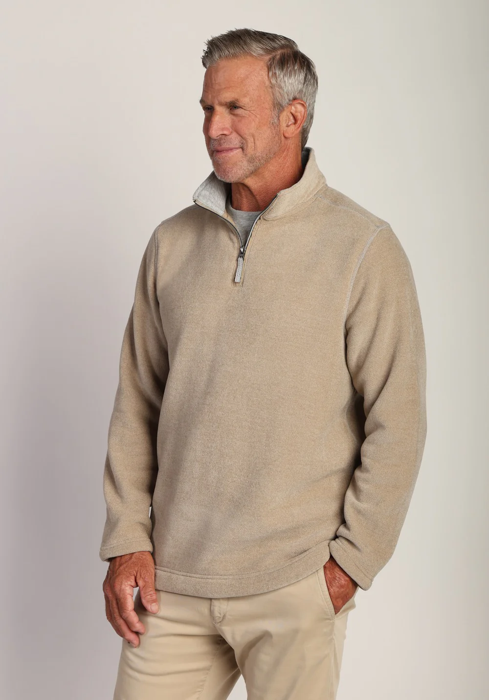 Men's Apres Lux Chenille 1/4 Zip Pullover - Image 2