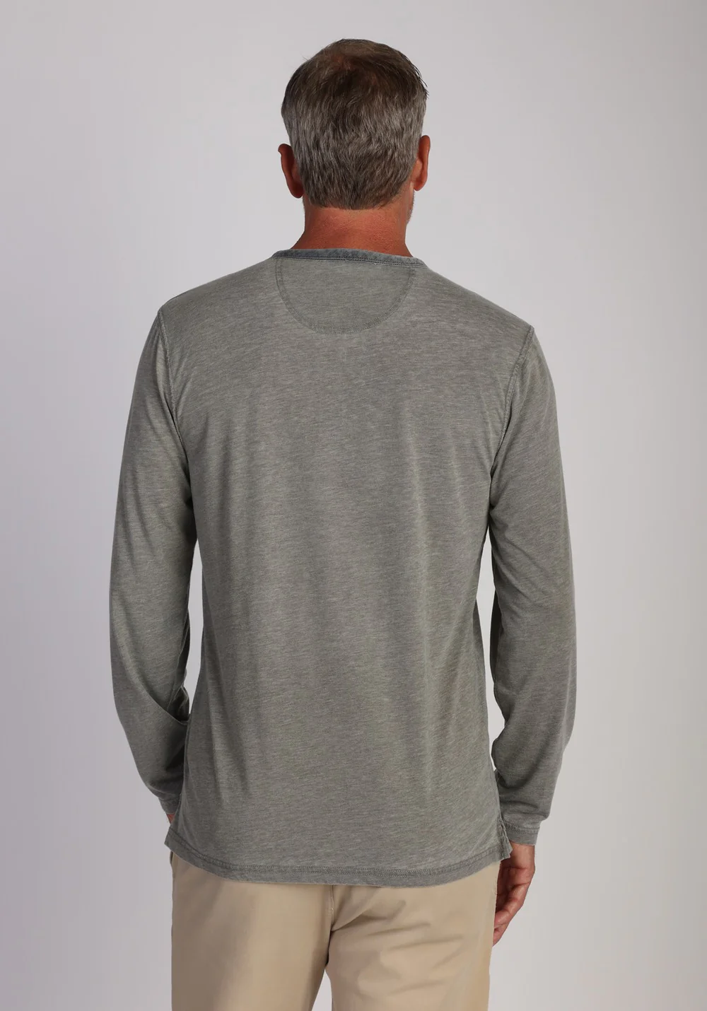 Men's Bowery Burnout Long Sleeve Slit Tee - Image 3