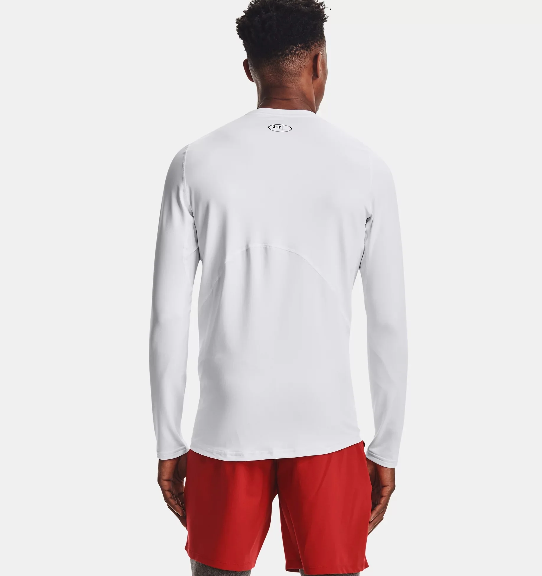 Men's ColdGear Armour Fitted Crew - Image 2