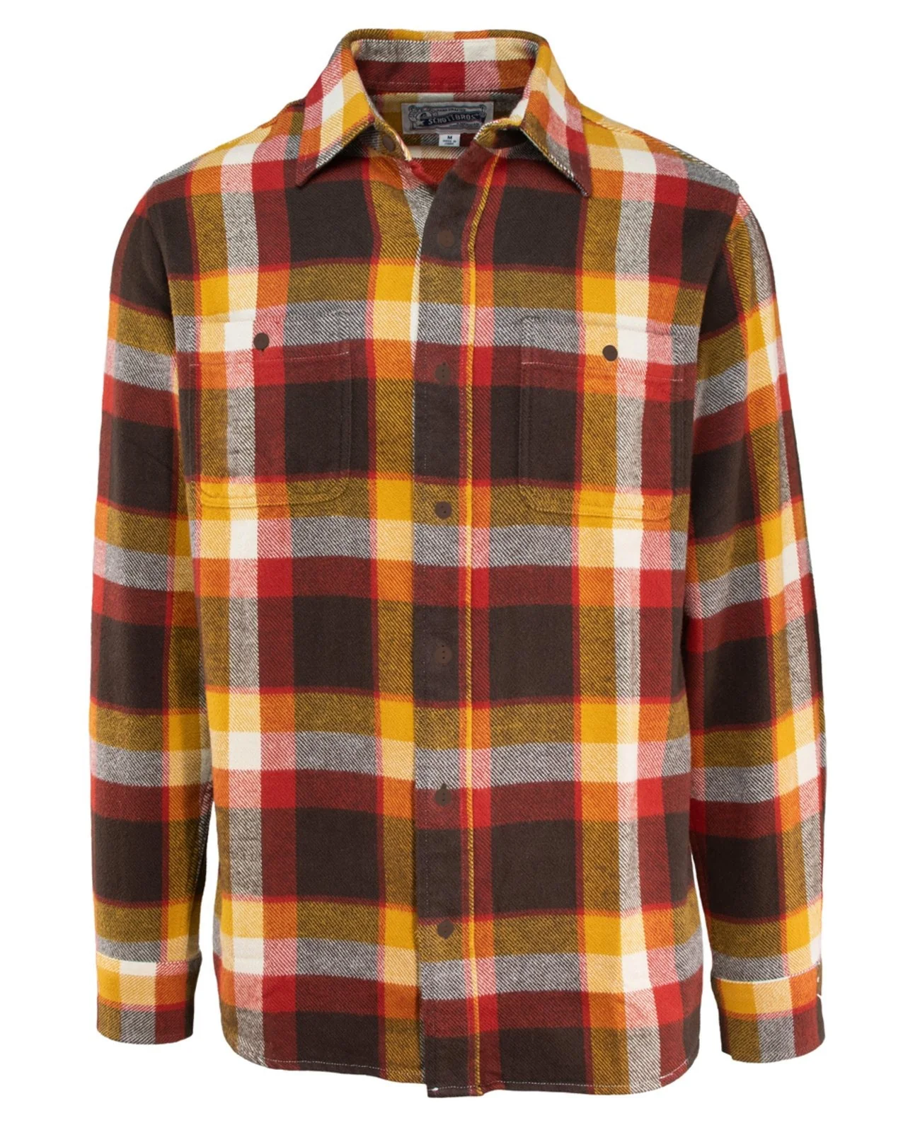 Men's Cotton Flannel Plaid Shirt
