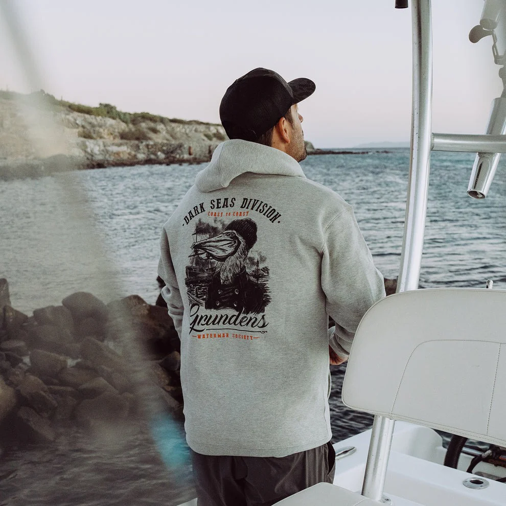 Men's Dark Seas X Grundens Portsmith Hoodie - Image 3