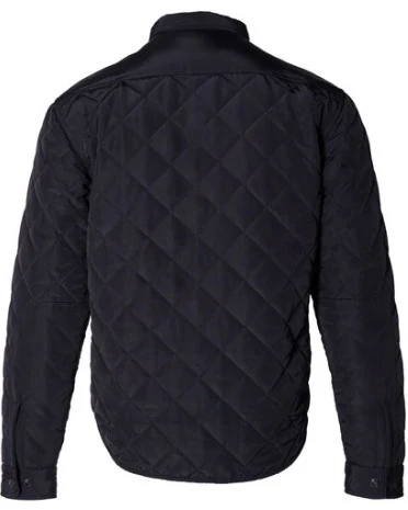 Men's Down Filled Quilted Shirt Jacket - Image 2