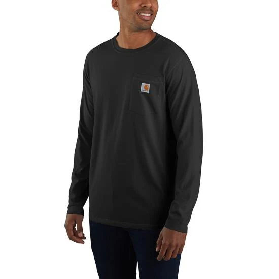 Men's Force Relaxed Fit Midweight Long-Sleeve Pocket T-Shirt - (Big)