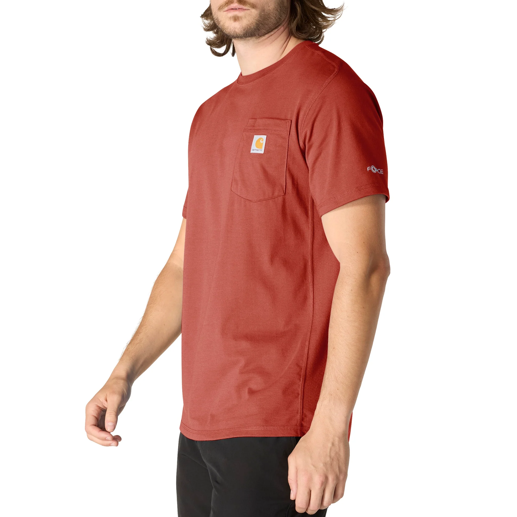 Men's Force Relaxed Fit Midweight Short-Sleeve Pocket T-Shirt - Image 3