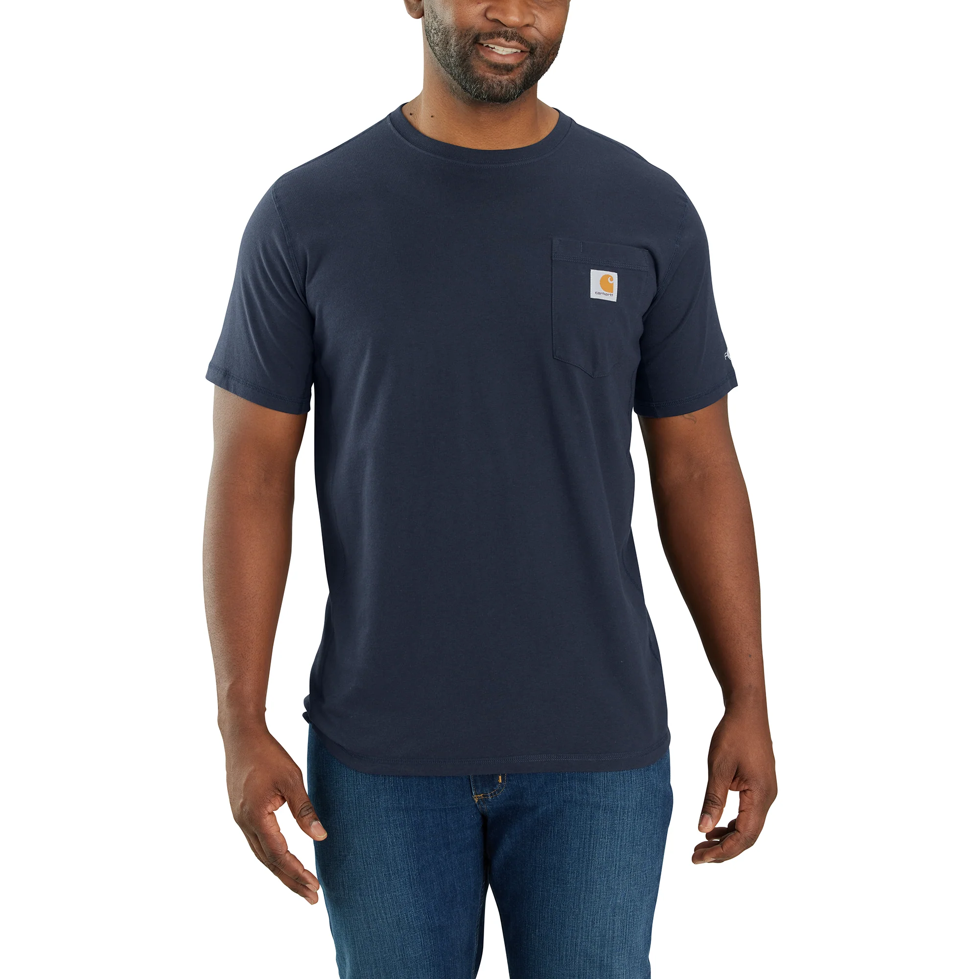 Men's Force Relaxed Fit Midweight Short-Sleeve Pocket T-Shirt - Image 2