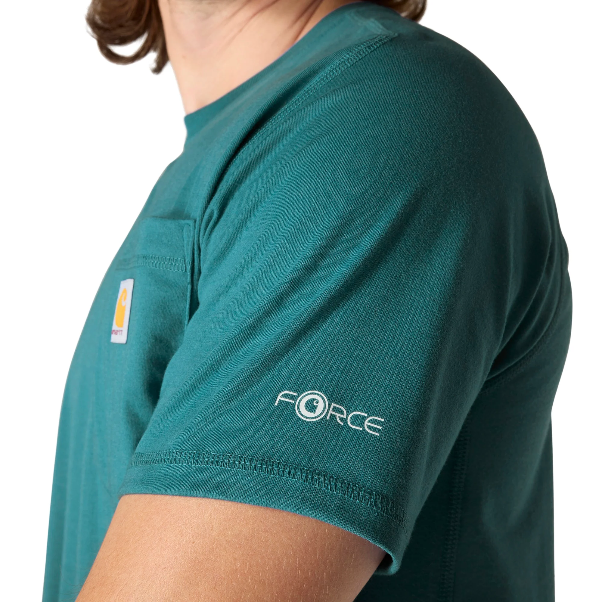 Men's Force Relaxed Fit Midweight Short-Sleeve Pocket T-Shirt - Image 2