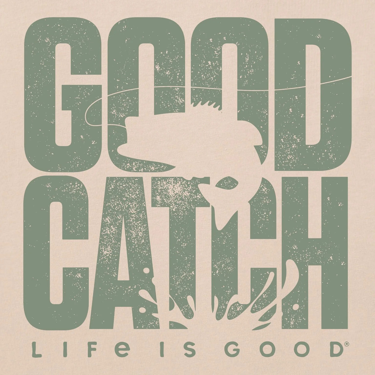Men's Good Catch Short Sleeve Crusher Lite Tee - Image 2