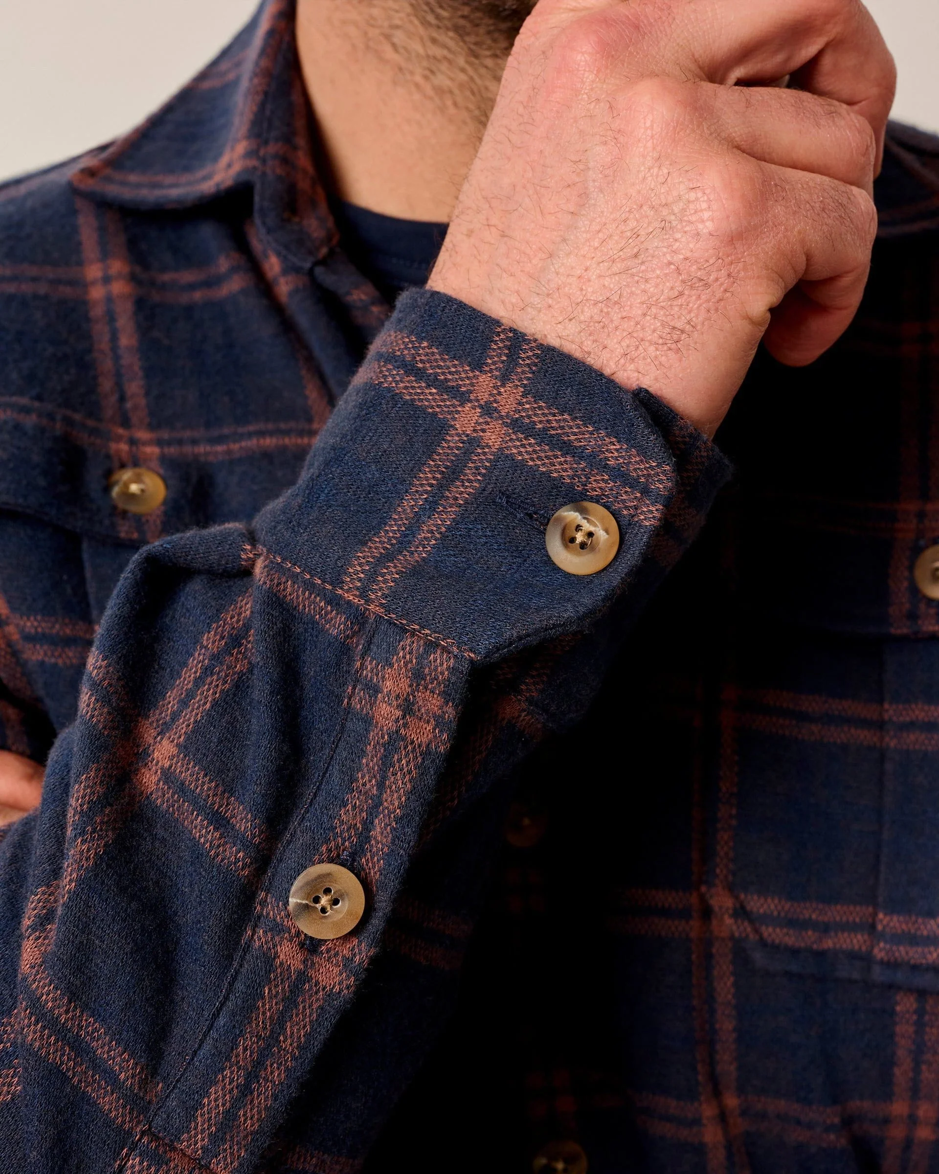 Men's Judah Stretch Knit Flannel Lodge Shirt - Image 3
