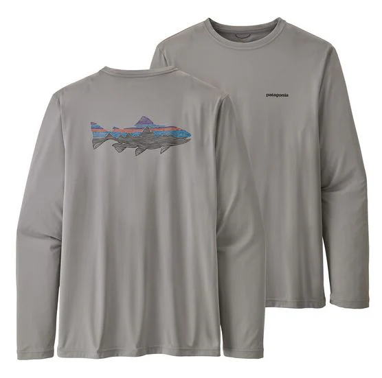 Men's Long-Sleeved Capilene Cool Daily Fish Graphic Shirt
