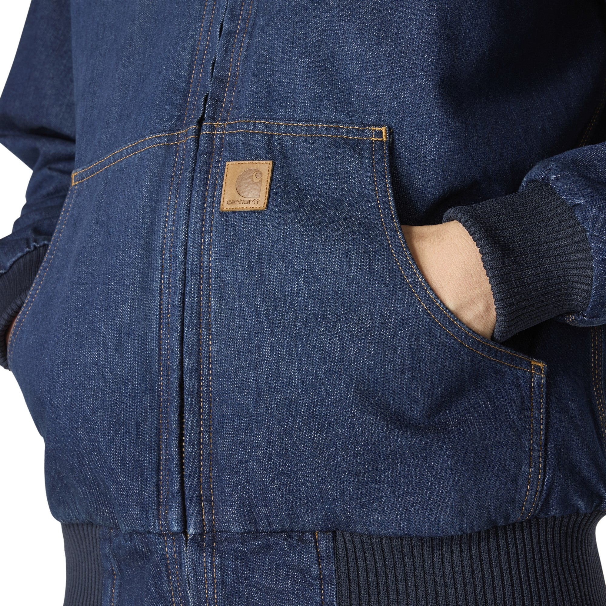 Men's Loose Fit Denim Flannel Lined Active Jacket - Image 4
