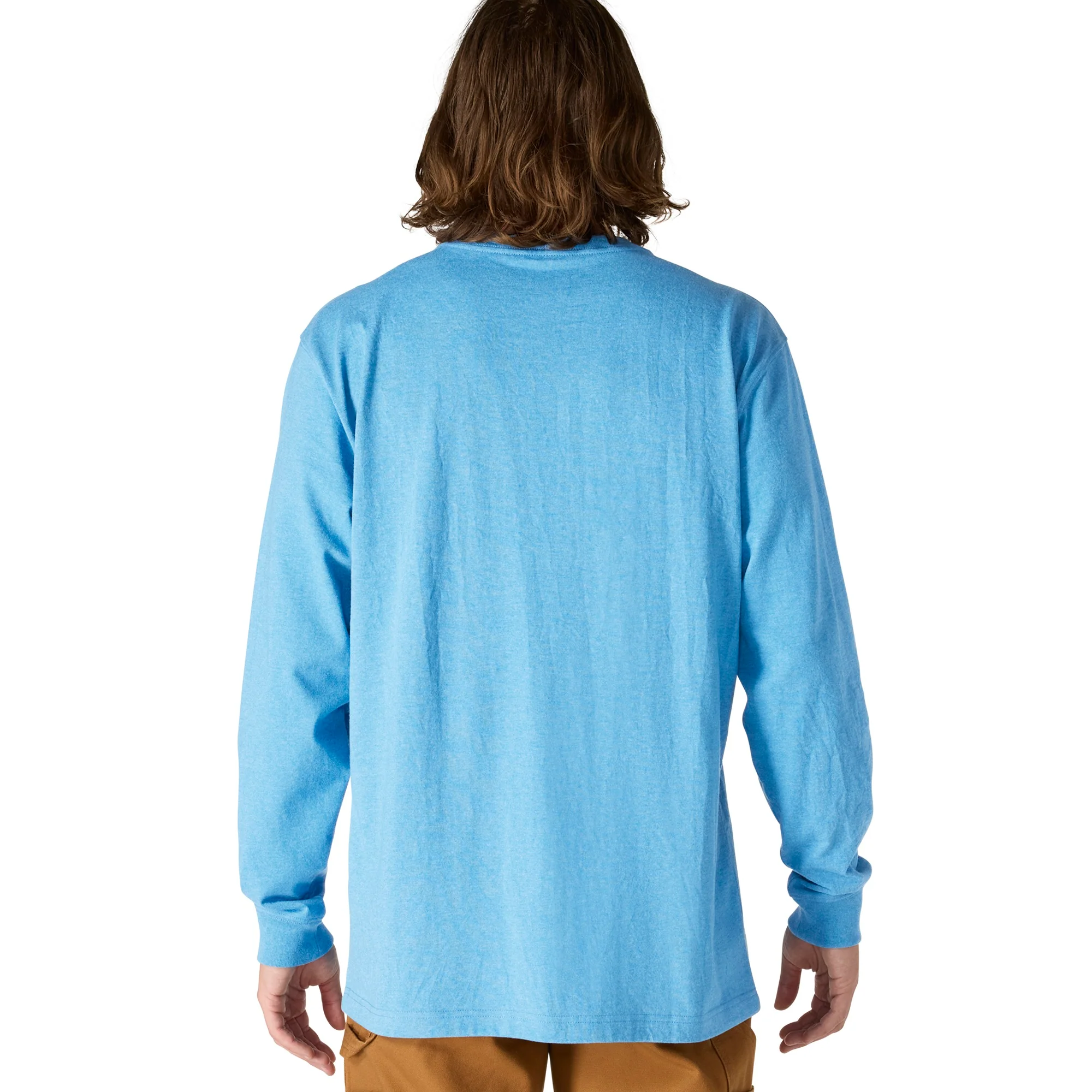 Men's Loose Fit Heavyweight Long-Sleeve Logo Sleeve Graphic T-Shirt - Image 5