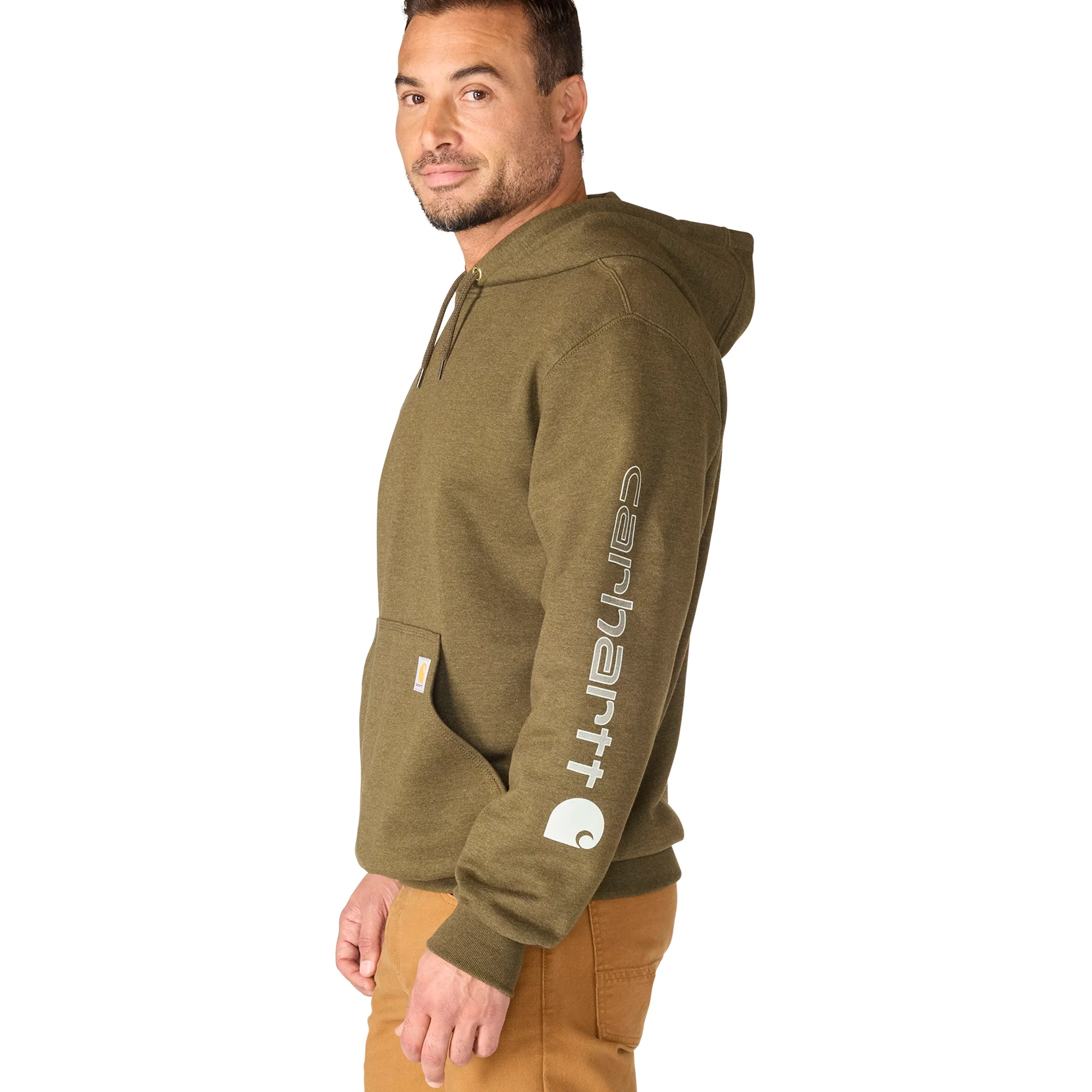 Men's Loose Fit Midweight Logo Sleeve Graphic Sweatshirt - Image 2