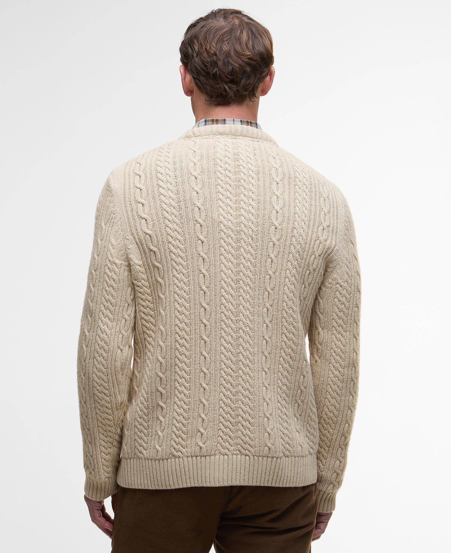 Men's Lowfen Cable-Knit Crew Sweater - Image 3